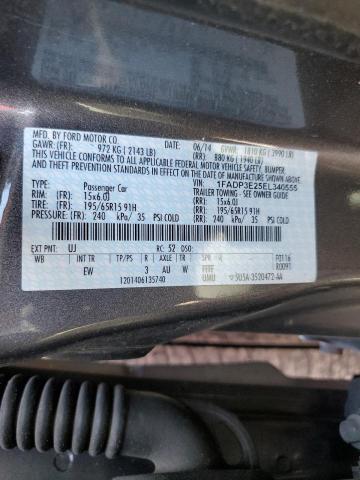 Photo 12 VIN: 1FADP3E25EL340555 - FORD FOCUS S 