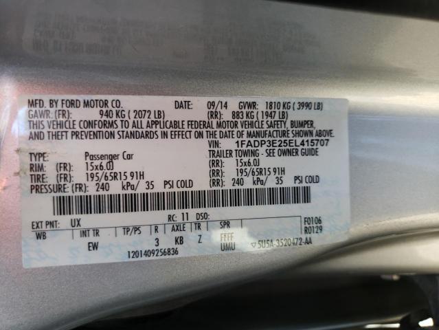 Photo 11 VIN: 1FADP3E25EL415707 - FORD FOCUS S 