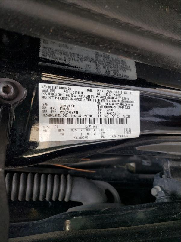 Photo 9 VIN: 1FADP3E26HL284985 - FORD FOCUS S 