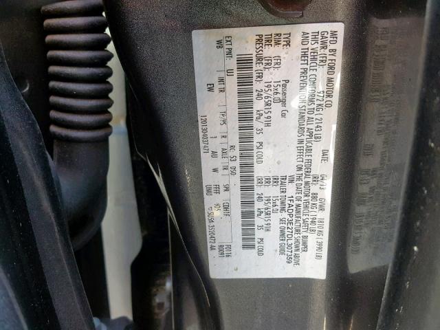 Photo 9 VIN: 1FADP3E27DL307359 - FORD FOCUS S 