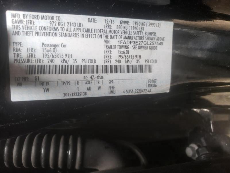 Photo 9 VIN: 1FADP3E27GL257549 - FORD FOCUS S 