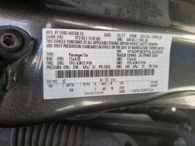 Photo 9 VIN: 1FADP3E27HL222625 - FORD FOCUS S 