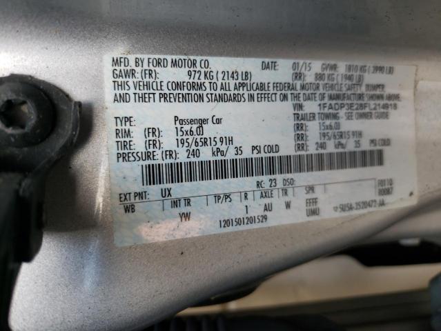 Photo 9 VIN: 1FADP3E28FL214918 - FORD FOCUS S 