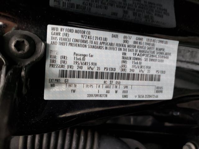 Photo 9 VIN: 1FADP3E28HL338948 - FORD FOCUS 