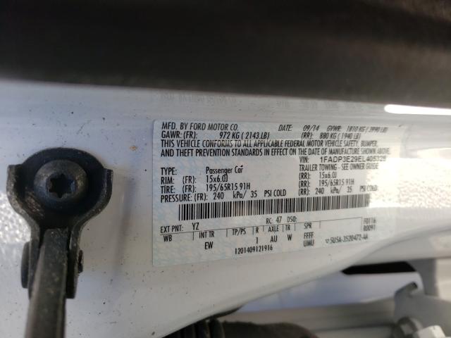 Photo 9 VIN: 1FADP3E29EL405326 - FORD FOCUS S 