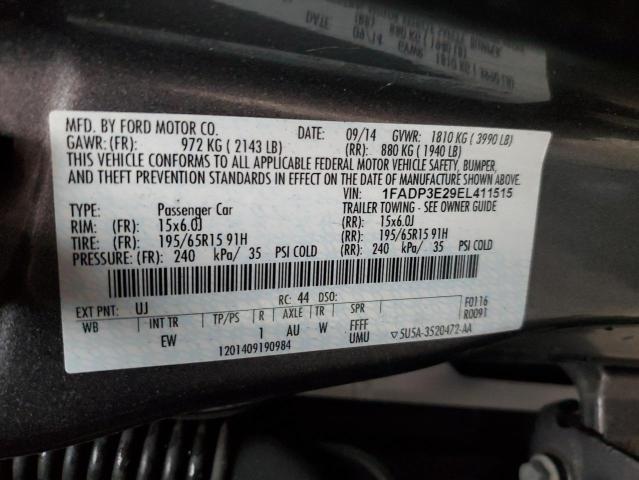 Photo 11 VIN: 1FADP3E29EL411515 - FORD FOCUS 