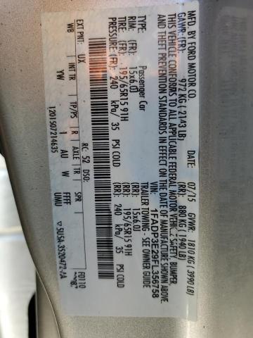 Photo 12 VIN: 1FADP3E29FL356758 - FORD FOCUS S 