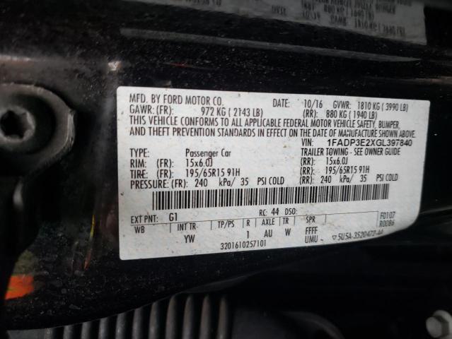 Photo 9 VIN: 1FADP3E2XGL397840 - FORD FOCUS S 