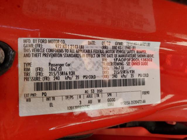 Photo 11 VIN: 1FADP3F20DL138302 - FORD FOCUS 