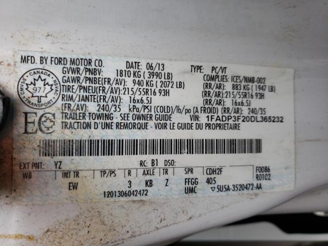 Photo 12 VIN: 1FADP3F20DL365232 - FORD FOCUS 