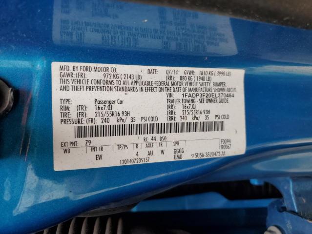 Photo 11 VIN: 1FADP3F20EL370464 - FORD FOCUS SE 