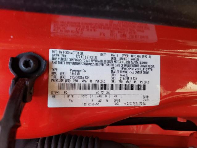 Photo 11 VIN: 1FADP3F20FL316776 - FORD FOCUS SE 