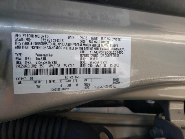 Photo 9 VIN: 1FADP3F20GL204450 - FORD FOCUS SE 