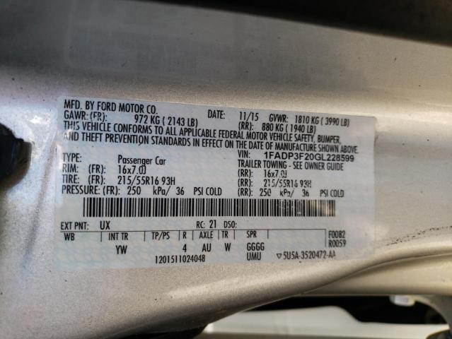 Photo 12 VIN: 1FADP3F20GL228599 - FORD FOCUS 