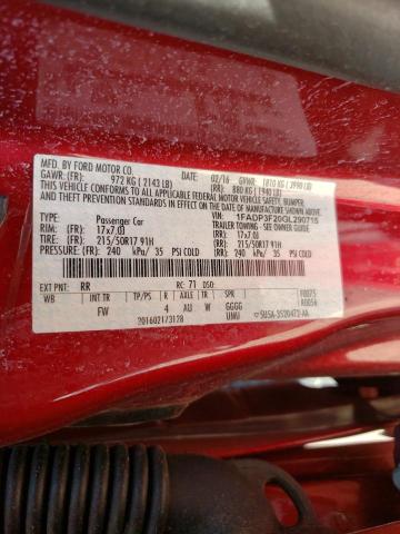 Photo 9 VIN: 1FADP3F20GL290715 - FORD FOCUS SE 