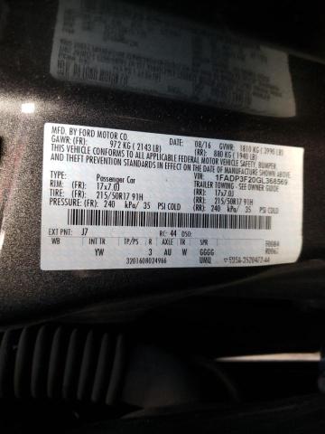 Photo 9 VIN: 1FADP3F20GL368569 - FORD FOCUS 