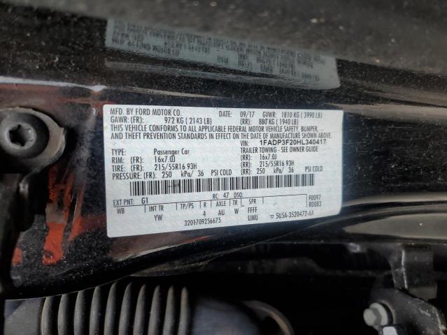 Photo 11 VIN: 1FADP3F20HL340417 - FORD FOCUS 