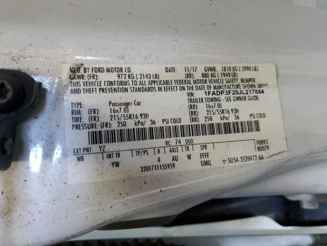 Photo 12 VIN: 1FADP3F20JL217884 - FORD FOCUS 