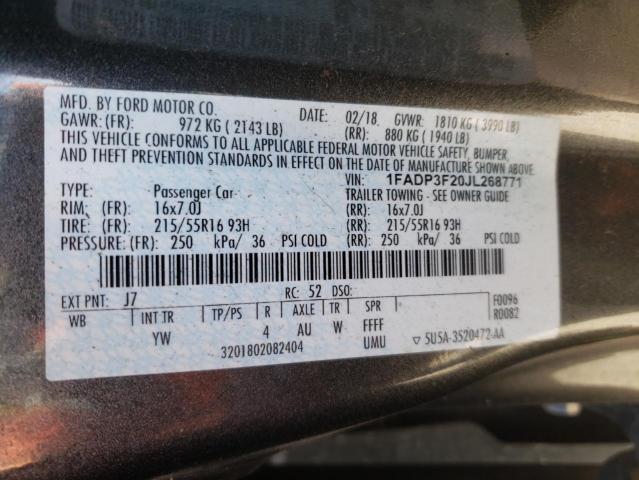 Photo 11 VIN: 1FADP3F20JL268771 - FORD FOCUS SE 