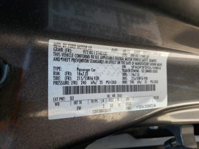 Photo 9 VIN: 1FADP3F21DL105602 - FORD FOCUS SE 