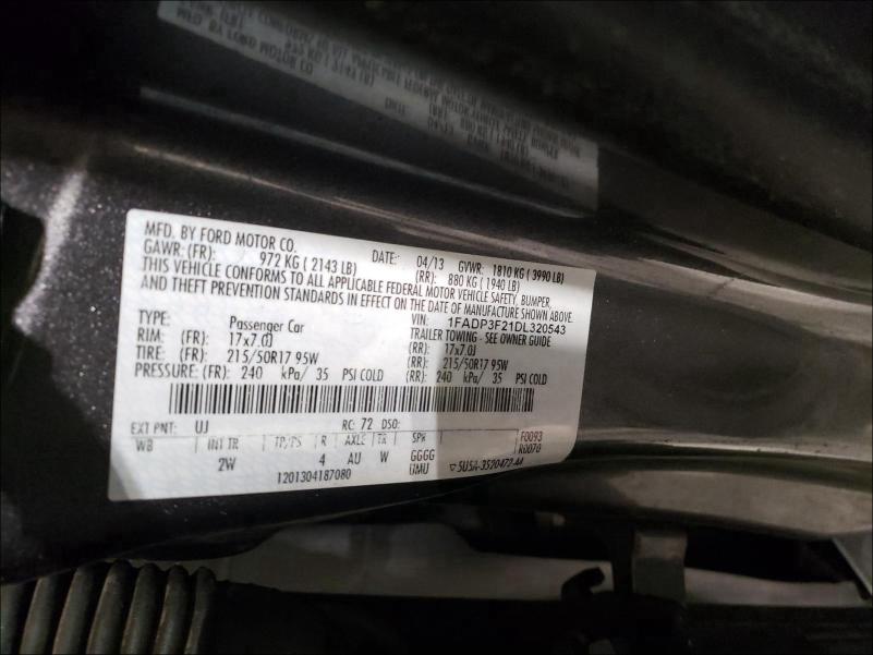 Photo 9 VIN: 1FADP3F21DL320543 - FORD FOCUS SE 