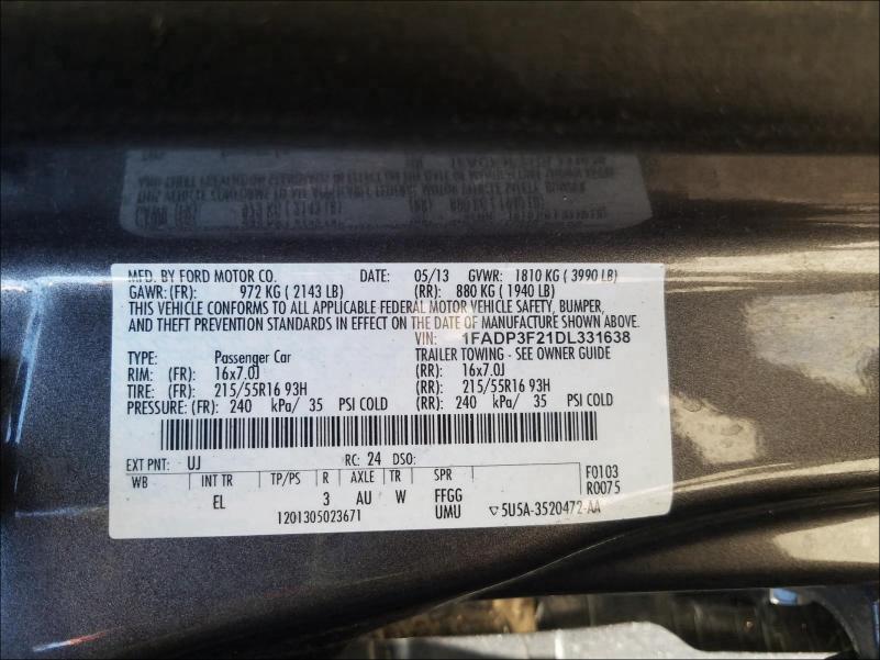 Photo 9 VIN: 1FADP3F21DL331638 - FORD FOCUS SE 