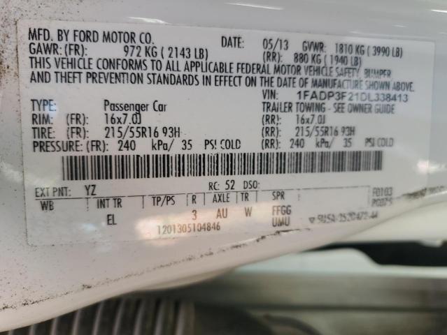 Photo 11 VIN: 1FADP3F21DL338413 - FORD FOCUS 