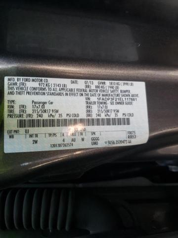 Photo 9 VIN: 1FADP3F21EL117881 - FORD FOCUS SE 