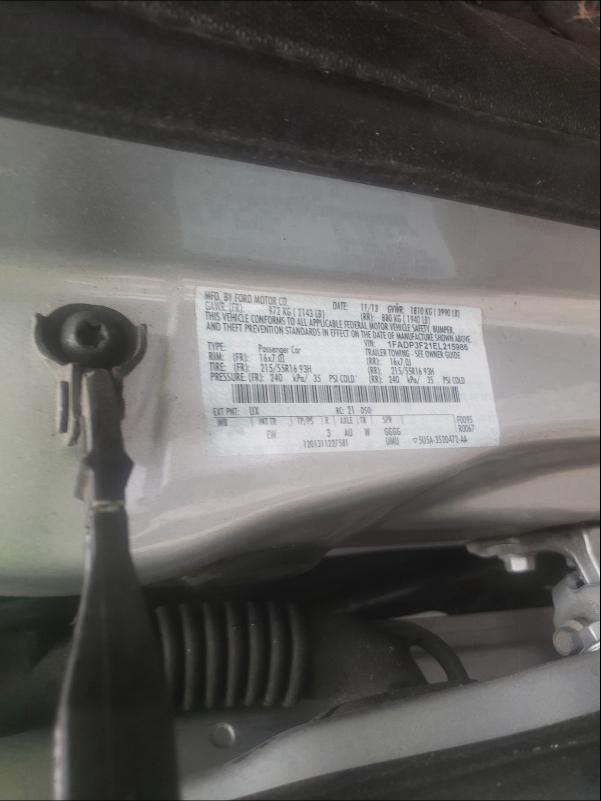 Photo 9 VIN: 1FADP3F21EL215986 - FORD FOCUS SE 