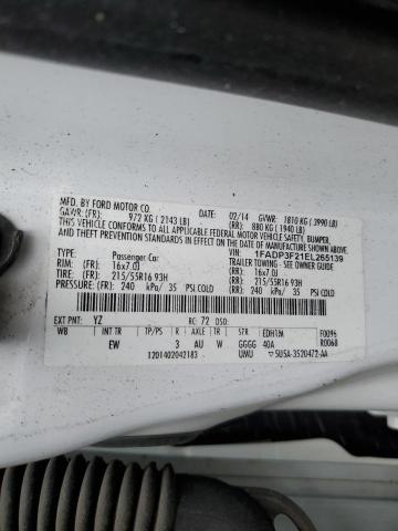 Photo 11 VIN: 1FADP3F21EL265139 - FORD FOCUS SE 