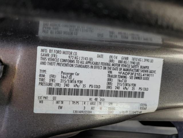 Photo 11 VIN: 1FADP3F21EL419011 - FORD FOCUS 