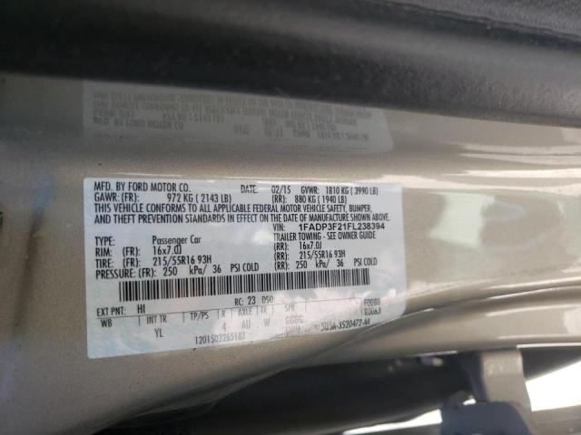 Photo 9 VIN: 1FADP3F21FL238394 - FORD FOCUS SE 