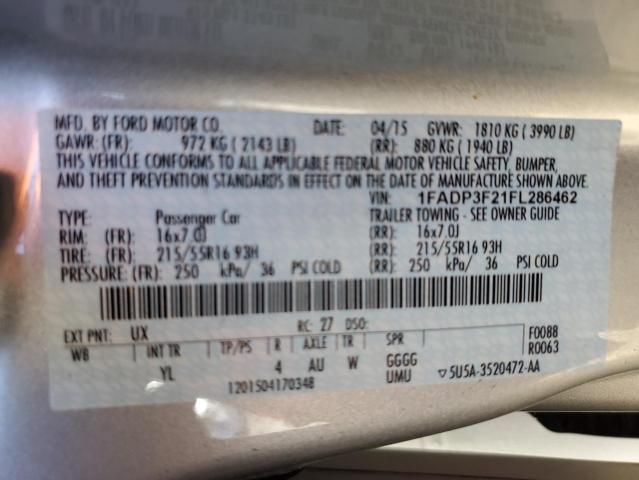 Photo 11 VIN: 1FADP3F21FL286462 - FORD FOCUS SE 