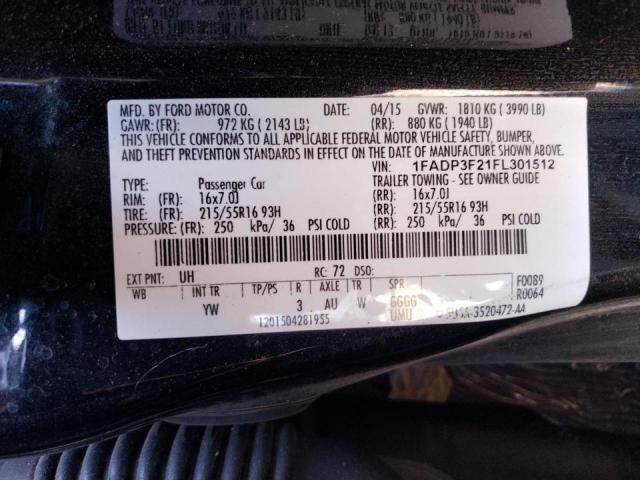 Photo 9 VIN: 1FADP3F21FL301512 - FORD FOCUS SE 