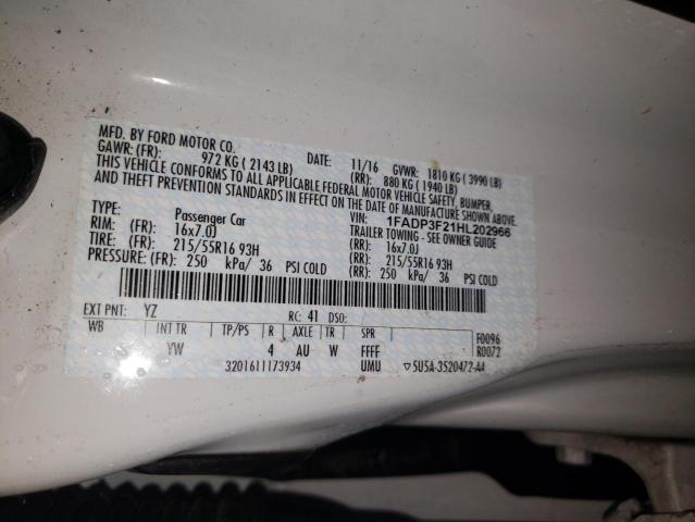 Photo 12 VIN: 1FADP3F21HL202966 - FORD FOCUS 