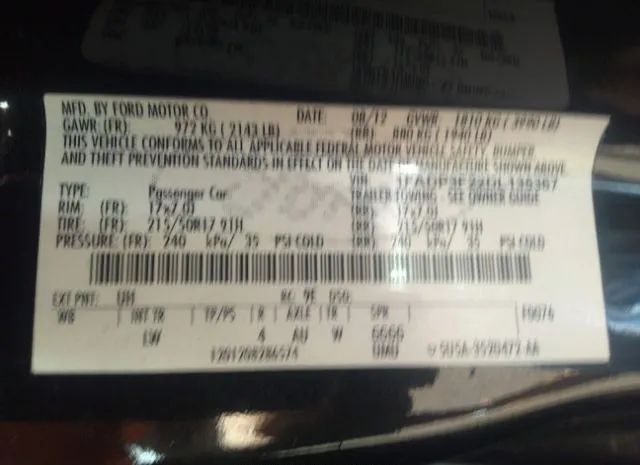 Photo 8 VIN: 1FADP3F22DL135367 - FORD FOCUS 