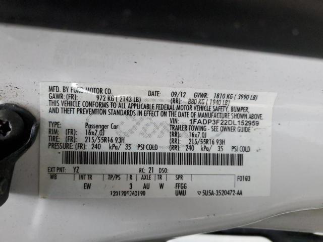 Photo 11 VIN: 1FADP3F22DL152959 - FORD FOCUS SE 