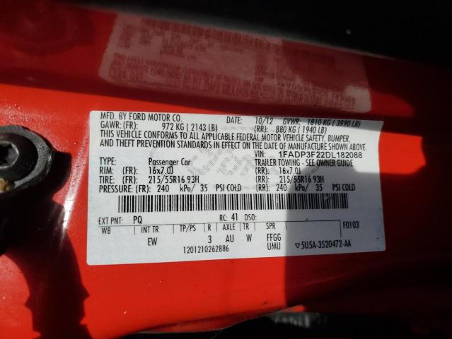 Photo 12 VIN: 1FADP3F22DL182088 - FORD FOCUS 