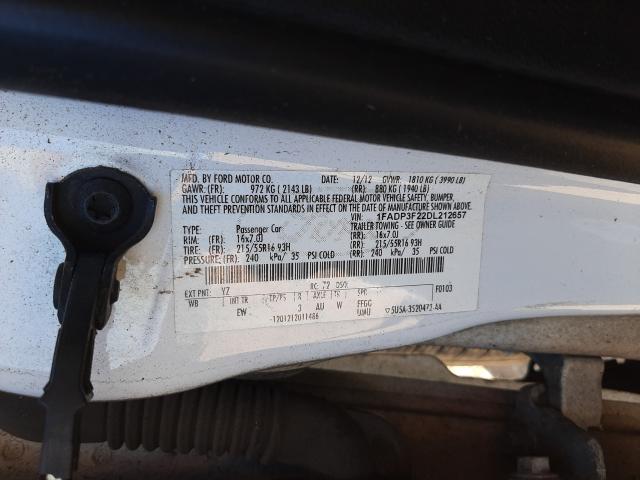 Photo 9 VIN: 1FADP3F22DL212657 - FORD FOCUS SE 