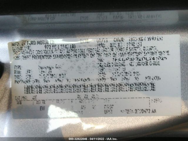 Photo 8 VIN: 1FADP3F22DL241026 - FORD FOCUS 