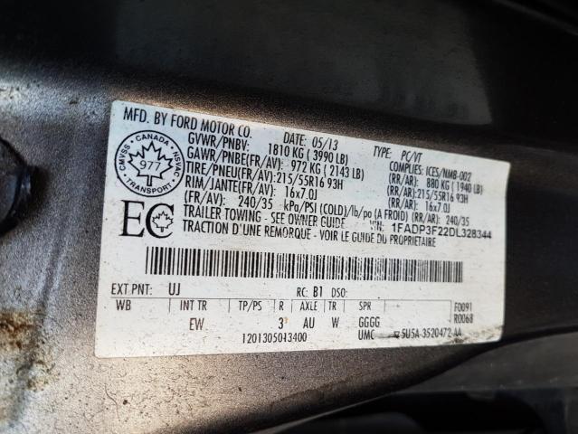 Photo 9 VIN: 1FADP3F22DL328344 - FORD FOCUS SE 