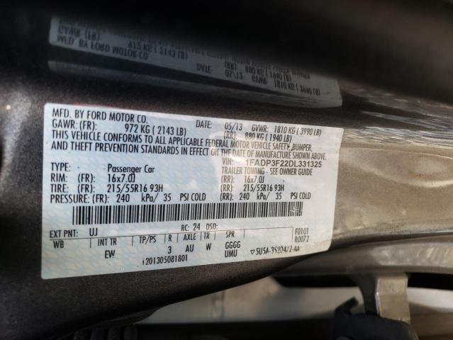 Photo 9 VIN: 1FADP3F22DL331325 - FORD FOCUS SE 