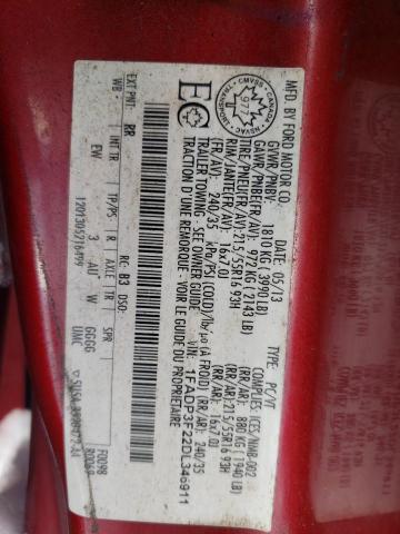 Photo 12 VIN: 1FADP3F22DL346911 - FORD FOCUS SE 