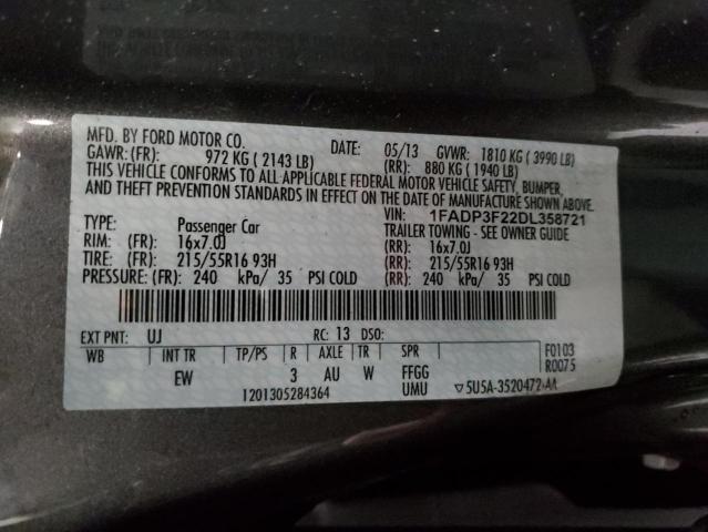 Photo 11 VIN: 1FADP3F22DL358721 - FORD FOCUS SE 