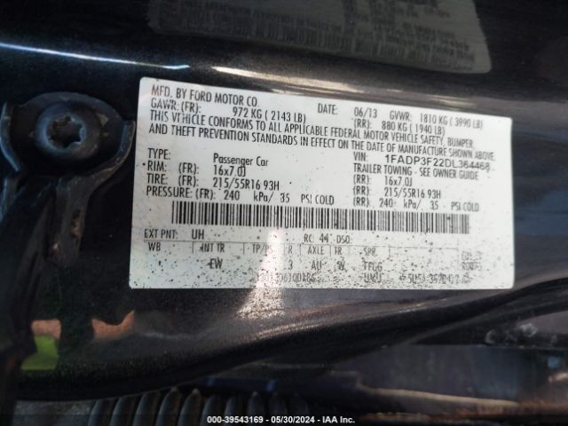 Photo 8 VIN: 1FADP3F22DL364468 - FORD FOCUS 