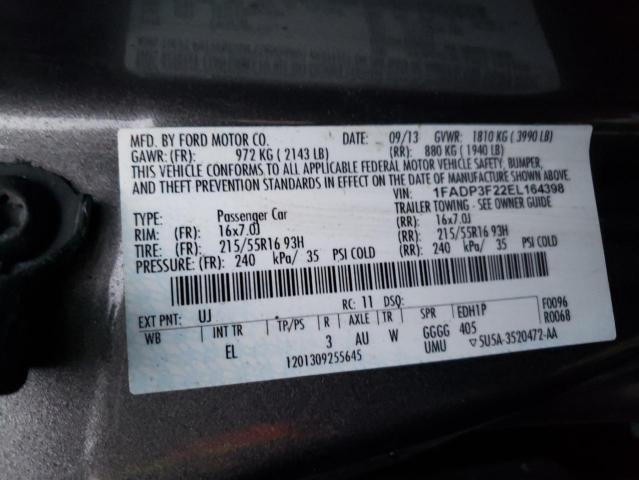 Photo 11 VIN: 1FADP3F22EL164398 - FORD FOCUS SE 