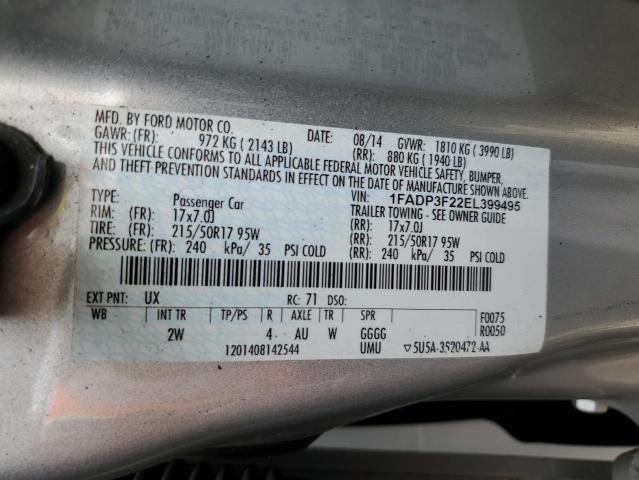 Photo 11 VIN: 1FADP3F22EL399495 - FORD FOCUS 