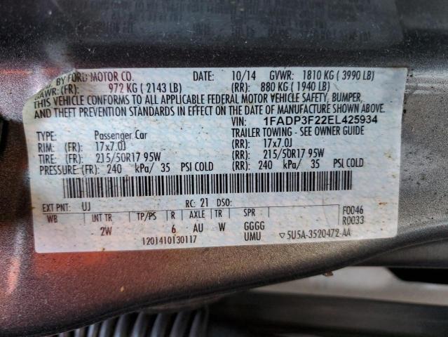 Photo 11 VIN: 1FADP3F22EL425934 - FORD FOCUS SE 