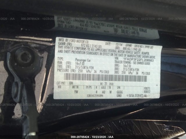 Photo 8 VIN: 1FADP3F22FL208983 - FORD FOCUS 