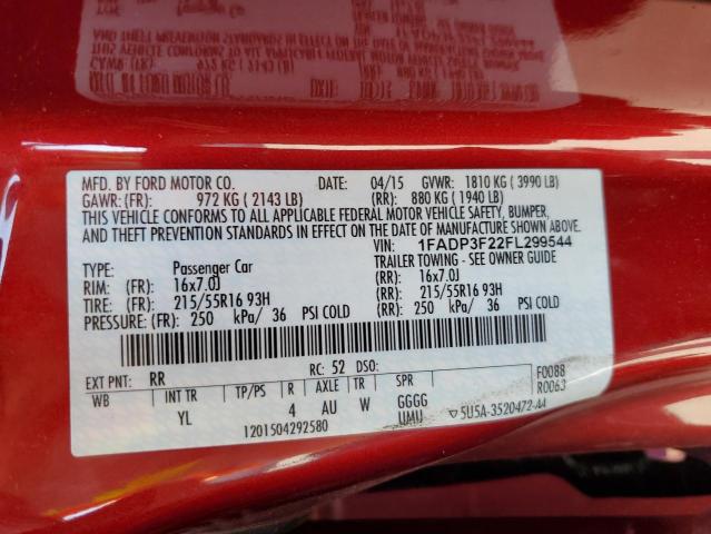 Photo 12 VIN: 1FADP3F22FL299544 - FORD FOCUS SE 